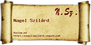 Nagel Szilárd névjegykártya
